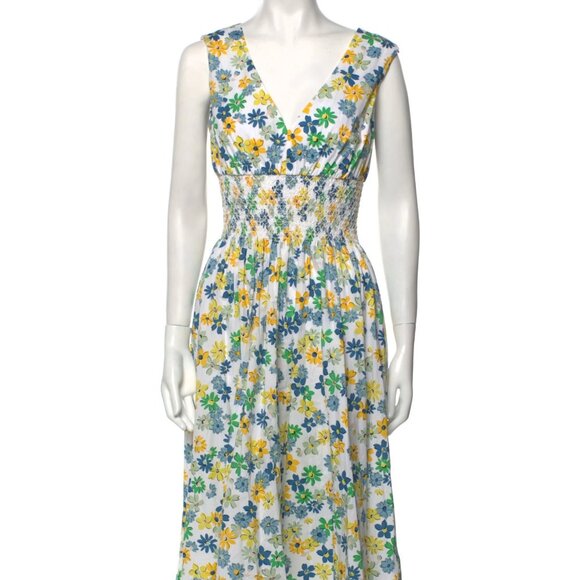 Kate Spade floral medley smocked waist dress - Picture 5 of 7